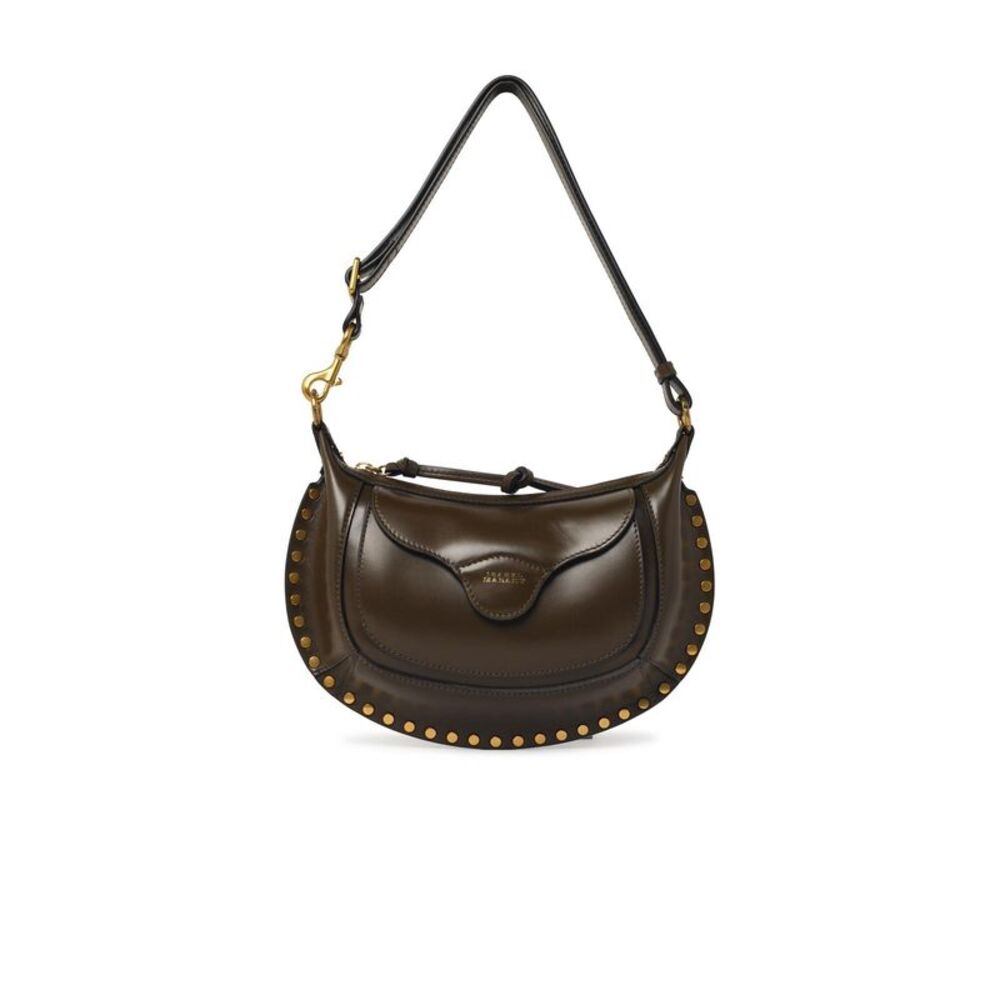 Isabel Marant 'Moon Pocket' Olive Leather Bag Women